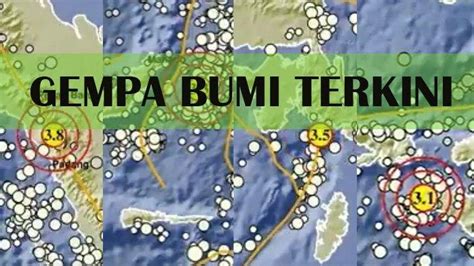 4 Kali Gempa Bumi Terjadi Sore Ini Kamis 1 Juni 2023 Info Bmkg Titik