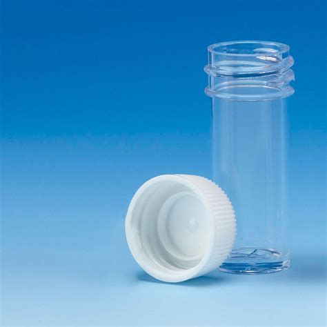 Bijou Container Ml Polystyrene With Polypropylene Leak Proof Screw Cap