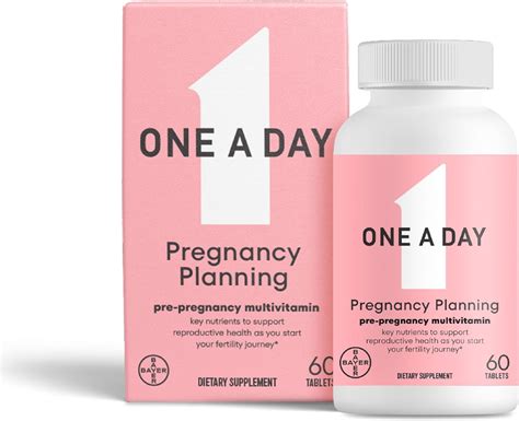 One A Day Pregnancy Planning Prenatal Multivitamin For Women Pre Pregnancy Vitamins