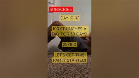 100 Crunches A Day For 30 Days Day 10 25 Youtube