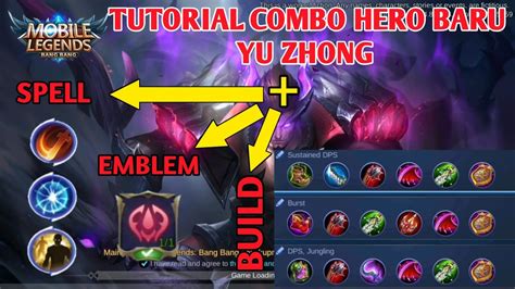 TUTORIAL COMBO SKILL YU ZHONG Spell Build Emblem YouTube