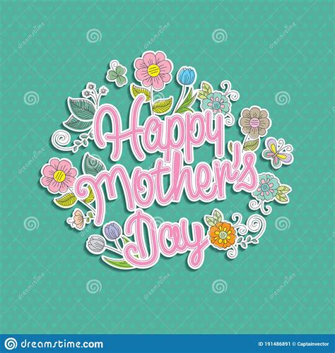 Mothers Day Wishes From Daughter Vector Illustration Cartoondealer