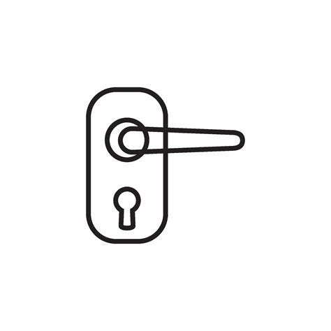 Door Handle Icon Vector Design Template 40259943 Vector Art At Vecteezy