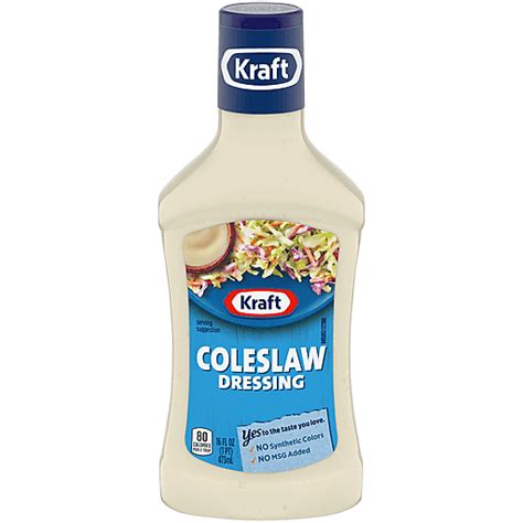 Kraft Coleslaw Dressing 16 Fl Oz Bottle Salad Dressings Oil