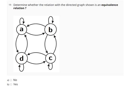 Solved 19 Determine Whether The Relation With The Directed