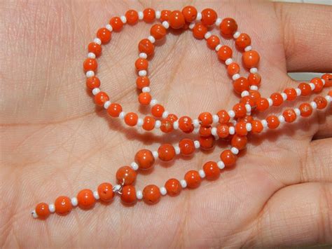 Italian Coral Red Coral Smooth Beads Round Shape X Mm