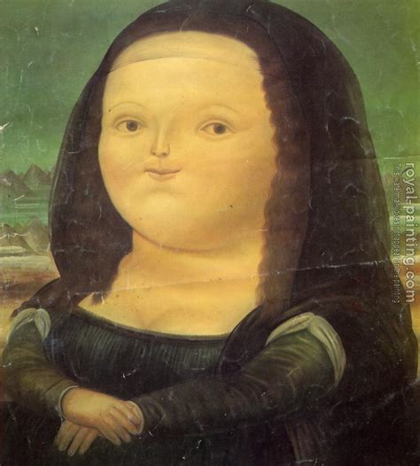 Mona Lisa Monalisa by Fernando Botero | Oil Painting Reproduction