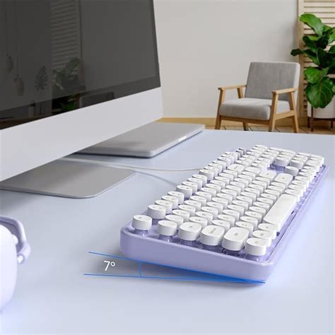 Atelus Computer Keyboard Wired, Plug Play USB Keyboard with Large ...