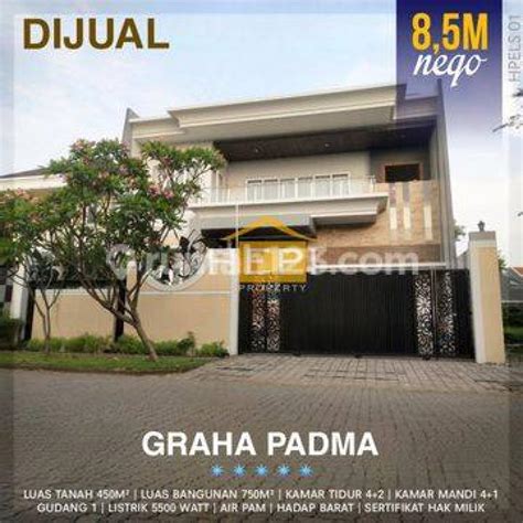 √ Dijual Rumah Mewah Di Perumahan Graha Padma Semarang Barat Tugu