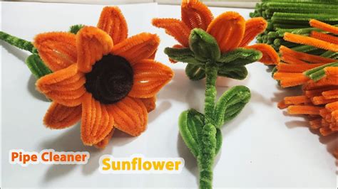 DIY Flower How To Make Sunflower With Pipe Cleaner Handmade Gift