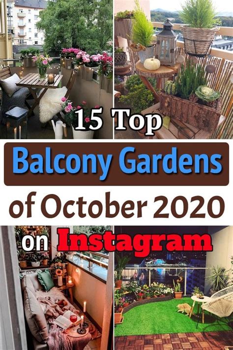 15 Top Balcony Gardens Of October 2020 On Instagram Balcony Garden