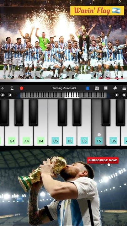 Wavin Flag Piano Tutorial Shorts Fifaworldcup2022 Messi Youtube