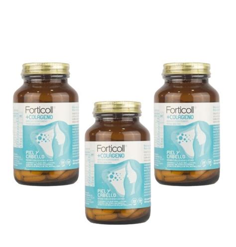 Forticoll Colágeno BioActivo Piel y Cabello pack 3 x 120