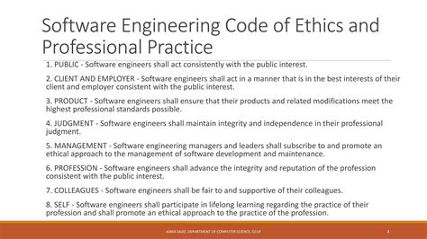 Software Engineering Code Of Ethics And Professional Practice Compress Pdf