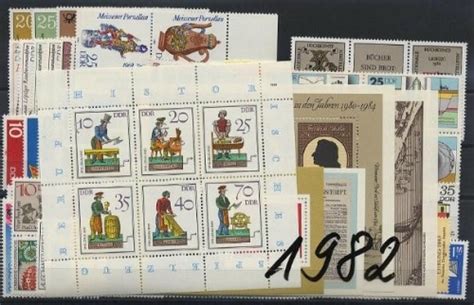 DDR Jahrgang 1982 Postfrisch Komplett Haus Der Briefmarke