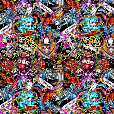 Ed Hardy Pop Art Pictures Skull Wallpaper Skull Artwork