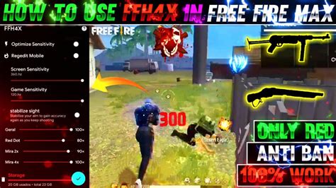 How To Use Ffh X After Update Auto Headshot App Free Fire Max Youtube