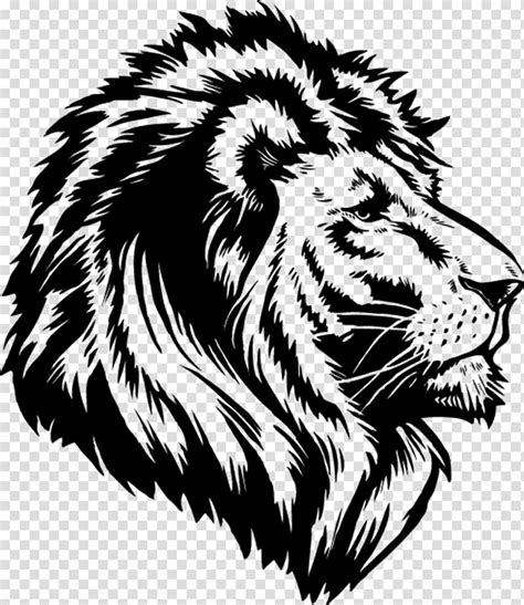 Lioness Black And White Clip Art