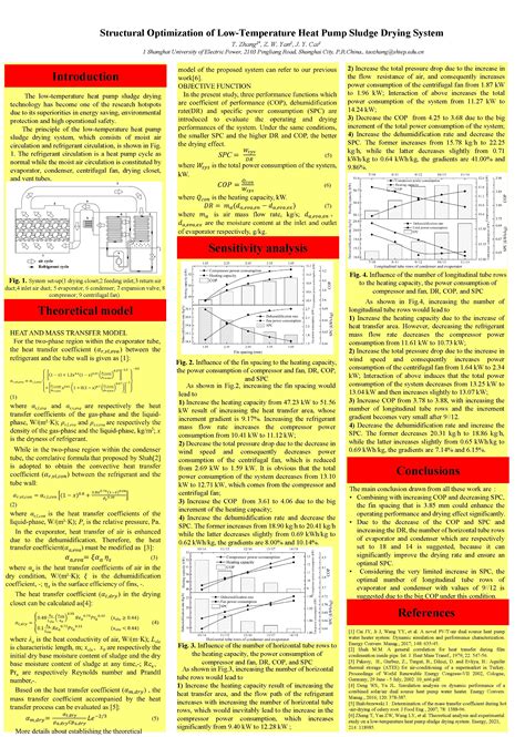 Structural Optimization Of Lowtemperature Heat Pump Sludge Drying