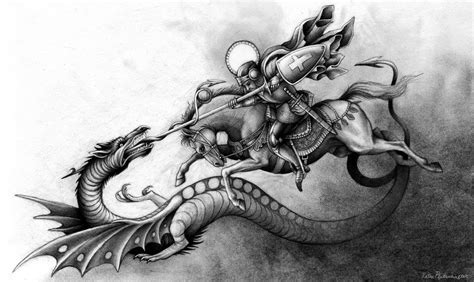 St. George and The Dragon by KatePfeilschiefter on DeviantArt