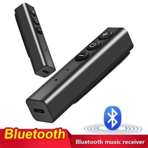 V Protable Bluetooth Receiver Wireless Audio Adapter Clip Music