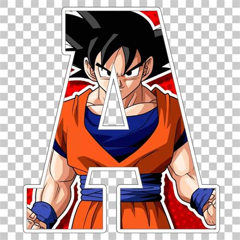 Goku Alphabet Png Goku Birthday Banner Dragon Ball Letters Etsy