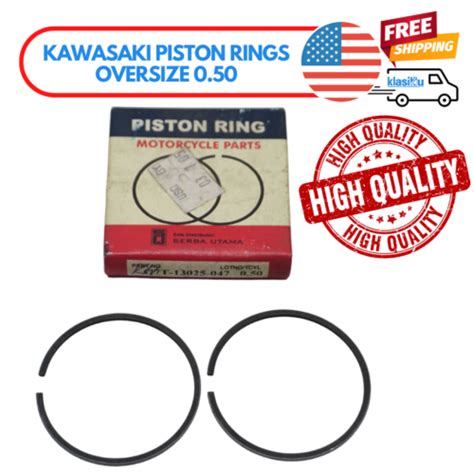 Kawasaki G G T Kh Ke Km Kv Piston Rings Oversize Nos Ebay