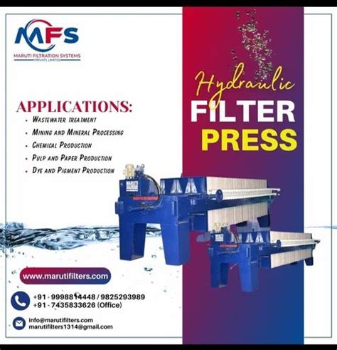 Industrial Hydraulic Filter Press Filtration Capacity 2000 3000