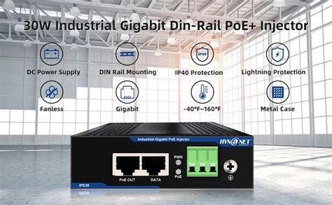 Amazon Hyn Net Gigabit Industrial Poe Injector W Ieee At Af