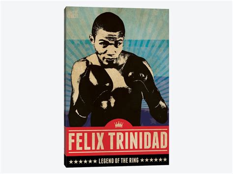 Felix Trinidad Boxing Canvas Art by Supanova | iCanvas