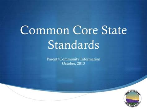 Ppt Common Core State Standards Powerpoint Presentation Free Download Id2502747