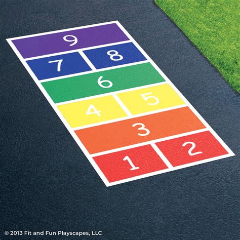 Modern Hopscotch Reusable Stencil Fit And Fun Playscapes Llc