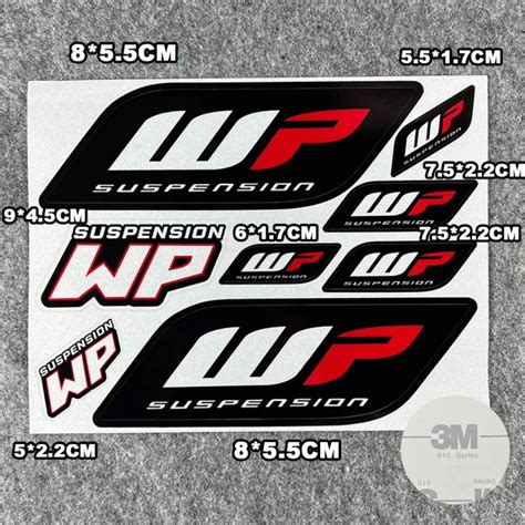 Reflective Wp Suspension Sticker Shocker Damper Decal For Ktm