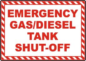 Gas Shut Off Signs - Low Prices, Ships Fast