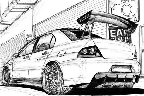 Evo Sketch Car Design Sketch Car Sketch Carros Bmw Evo Car