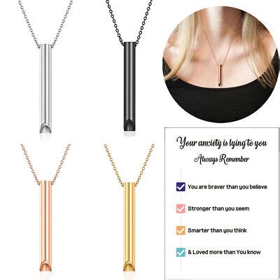 Anti Vaping Necklace Stress Relief Breathlace Quit Smoking Mindfulness