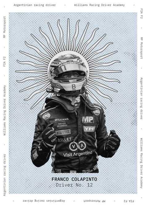 Franco Colapinto | F1 poster, F1 art, Blue poster