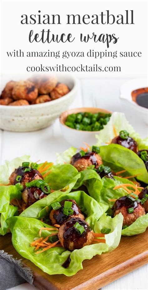 These Asian Meatball Lettuce Wraps Make A Great Appetizer Light Lunch