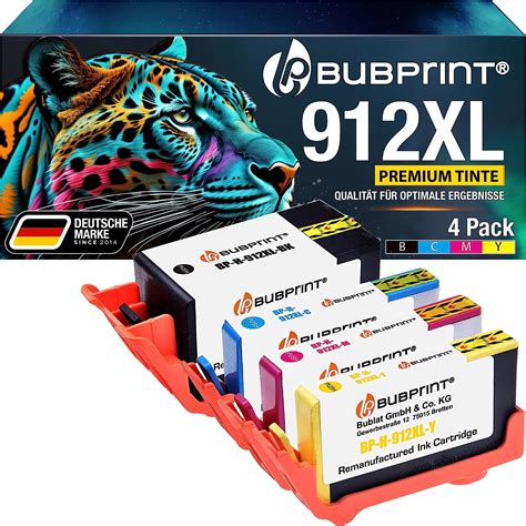 Bubprint Xl Lot De Cartouches D Encre De Rechange Compatibles Hp