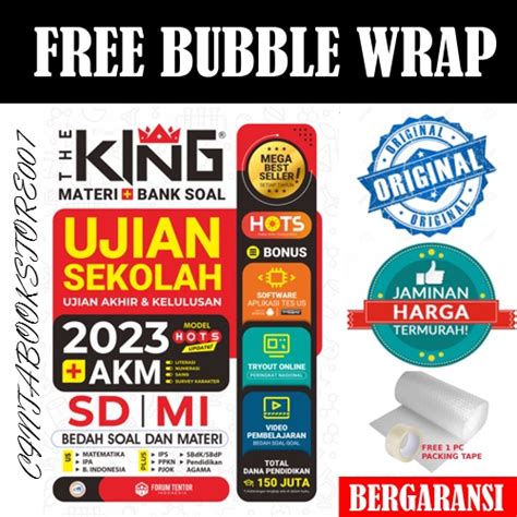 Jual BUKU UJIAN SEKOLAH SD 2023 AKM THE KING MATERI SOAL UJIAN SEKOLAH