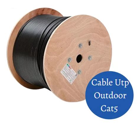 Cable Utp Bobina 305 Metros Intemperie Cat5 Exterior Outdoor MercadoLibre