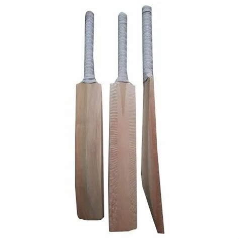 Wooden Long Handle Plain Kashmir Willow Cricket Bat At Rs In Meerut