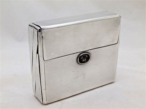 Antiques Atlas Art Deco Solid Silver Concertina Cigarette Case