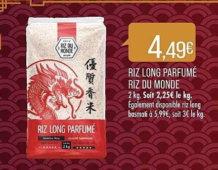 Promo Riz Parfumé Hom Mali Dragon Riz Du Monde chez Intermarché Hyper