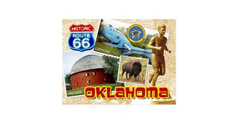 Historic Route 66, Oklahoma Postcard | Zazzle