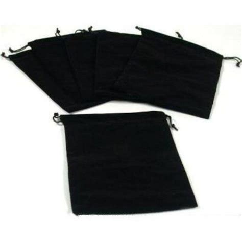 Pouches Black Velvet Drawstring Jewelry Bags