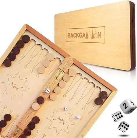 Nard Juego De Viaje De Backgammon De Madera De 12 Pulgadas Para Adultos