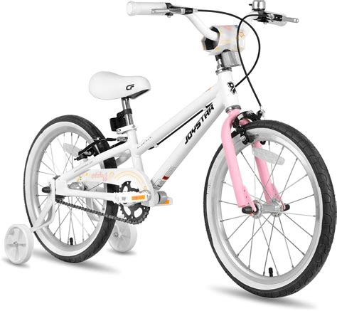 Joystar Voyager 18 Inch Girls Bike With Training Wheels Lightweight Aluminum Frame