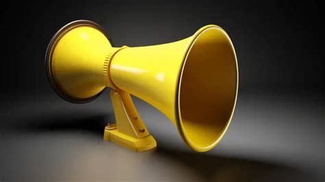 Hand Drawn Megaphone Vector Hd Png Images Yellow Cartoon Hand Drawn