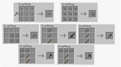 Minecraft Pickaxe Crafting All Kinds